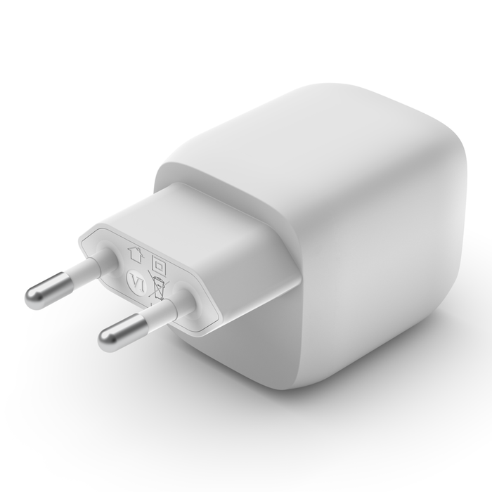 45W 듀얼 PPS USB-C GaN 가정용 충전기, 화이트, 하얀색, hi-res